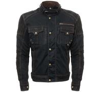 Bores Max waterproof Wax Jacket, black, size 6XL for Men