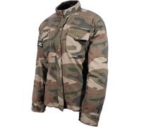 Bores Military Jack Ladies Textile Jacket, multicolored, size 2XL for Women