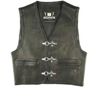 Bores Sunride 1 Leather Vest, black, size 3XL