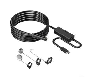 Borescope Camera, 1920P HD with 8 LED Lights IP68 Waterproof for iOS Turbocharger Shower Drain Microwave Inspection Borescope Camera(2M)