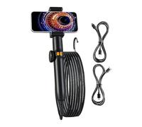 Borescope Camera with Light,Video Inspection Scope with Light - Flexible Waterproof Drain Pipe Tool for Hvac System Electrical Equipment Industrial Automotive Engine Repair