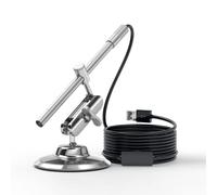 Borescopes MS100 inspect camera PORTABLE USB MICROSCOPE,2 IN 1 INTERFACE RECORD VIDEOS & TAKE PHOTOS 8 LED LIGHTS 10X - 200X（TSMS100）
