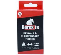 Boresite Drill Free Heavy Duty Plasterboard Fixings (Box of 10 Fixings & Screws) | Effortless Drywall Installation | Upto 35kg Secure Hold | Perfect for 12.5mm Plasterboard Walls | Made in Scotland