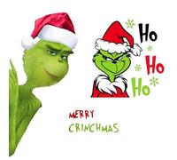 BORFUE 2 Pieces Green Monster Car Sticker Cartoon Decoration for Cars, Garage Door, Vehicle, Refrigerator Decorations