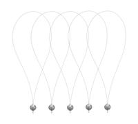 BORFUE 5Pcs Micro Links Beads Nano Rings Threader Needle Threader Pulling Hook Tool Hair Extension Loop Needle Threader for Fitting Nano Ring Hair Extensions