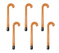 BORFUE 6pcs Inflatable Walking Stick Blow Up Walking Stick Fancy Dress Photo Prop Summer Birthday Party Decorations for Adults Kids