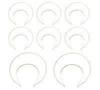 BORFUE 8pcs Angel Halo Headband Queen Crown Gothic Halo Crown Headband Goddess Graceful Tiara Hair Hoop for Women Bridal Wedding Cosplay Halloween Party Use