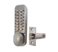 Borg 2001 Basic Digital Door Lock With 60mm Latch & Non Holdback - Satin Chrome
