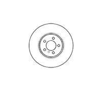 Borg & Beck BBD5360 Brake Disc Pair To Fit Citroen C4 Picasso 02/13-