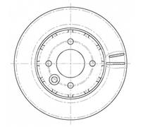 Borg & Beck BBD5446 Brake Disc Pair To Fit MG MG3 1 5 04/11-