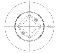 Borg & Beck BBD5451 Brake Disc Pair To Fit Proton Savvy 1 2i 04-