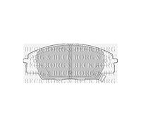 Borg & Beck BBP1742 Brake Pads To Fit Honda S2000 99-