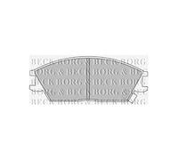Borg & Beck BBP1785 Front Brake Pads To Fit Hyundai Accent 99-06/06