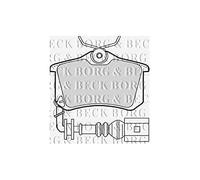 Borg & Beck BBP1824 Rear Brake Pads To Fit Seat Ibiza 02-