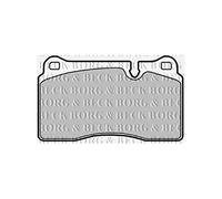 Borg & Beck BBP2017 Brake Pads To Fit Range Rover Sport 4 2 04-