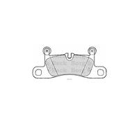 Borg & Beck BBP2279 Rear Brake Pads To Fit Alfa Rome 1 8 TBi 10-