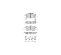 Borg & Beck BBP2484 Front Brake Pads To Fit Hyundai i10 1 2(SA) 12/13-