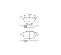 Borg & Beck BBP2556 Front Brake Pads To Fit Jaguar XE (316mm Disc) 03/15-