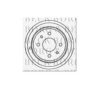 Borg & Beck BBR7086 Brake Drum To Fit Fiat Punto (drum) 94-