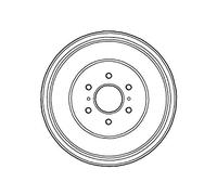 Borg & Beck BBR7221 Brake Drum To Fit Nissan Navara(D40) 05/05-