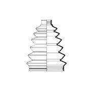 Borg & Beck BCB6088 Cv Joint Boot Kit To Fit Land Rover Freelander - front