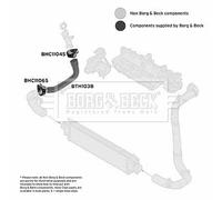 Borg & Beck BTH1038 Charge Air Hose Air Supply System Right Fits Fiat Linea