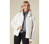 Borg Fur Bomber Jacket Dorothy Perkins Cream S