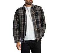 Borg Lined Miller Overshirt Peyton Check Black L