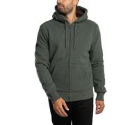 Borg Lined Zip Hoodie Ivy Green S