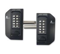 BORG LOCKS BL3030 MG Pro Mini Gate Lock Knob Operated Double Sided Keypad - Black
