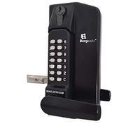 BORG LOCKS BL3400 ECP Lever Operated Marine Grade Metal Gate Single Digital Lock - With Key Override