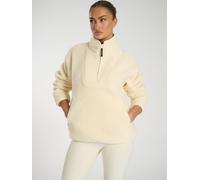 Borg Quarter Zip Jacket South Beach Cream XS