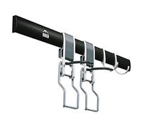 Borgen Bike Wall Mount - Bike Rack Garage - Expandable Bike Storage Solution with Steplessly Adjustable Bike Hooks and Hooks for Accessories