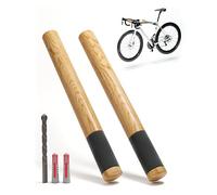 Borgen Bike Wall Mount - Noble Oak Wood With Soft Rubber Pad for Racing, MTB, Road and City Bikes