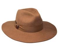 Borges & Scott Premium Austin - Centre Dent - 100% Wool Felt - Crushable for Travel - Water Resistant - Caramel 60cm