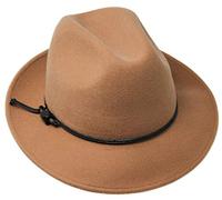 Borges & Scott Premium Bronte - Tagua nut Bead Trim - 100% Wool Felt - Crushable for Travel - Water Resistant