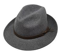 Borges & Scott Stoker Felt Hat - Grey Melange - 58cm (M)