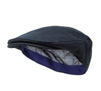 Borges & Scott The Drake - Waterproof - Traditional Wax Flat Cap - Navy - 54cm