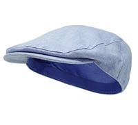 Borges & Scott The Sammy - Irish Linen Flat Cap - Summer Blues - 62cm