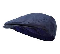 Borges & Scott The Stanley - Waterproof - Dry Wax Flat Cap - Navy - 60cm