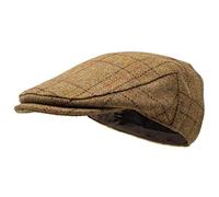 Borges & Scott Woodsman Flat Cap - Fully Waterproof - Yorkshire Tweed - 100% Wool Outer - Autumn Leaf - 62cm