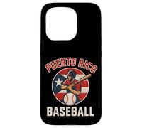 Boricua Baseball Power - Puerto Rican Flag Art Case for iPhone 15 Pro