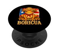 Boricua Coqui Frog Taino Puerto Rico Puerto Rican Flag Kids PopSockets Adhesive PopGrip