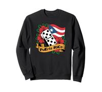Boricua Pride with Hibiscus and Domino Sweatshirt