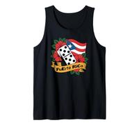 Boricua Pride with Hibiscus and Domino Tank Top