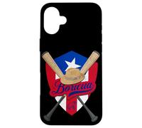 Boricua Puerto Rico Baseball Coqui Frog Pava Hat Fan Case for iPhone 16 Plus