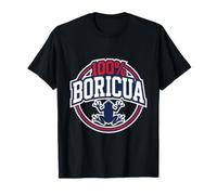 Boricua Puerto Rico Pride Coqui Frog Flag Varsity Style T-Shirt