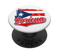Boricua Puerto Rico Pride Taino Puerto Rican Flag PopSockets Adhesive PopGrip