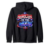 Boricua to the Moon Puerto Rico Space Quote Zip Hoodie