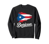 Boricua with Puerto Rico Flag Sweatshirt